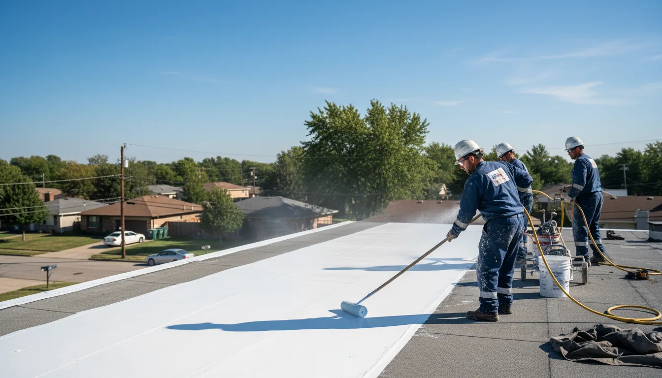 Commercial roof coating in Gilbert, AR near me